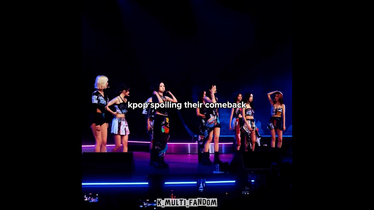 kpop idols spoiling their comeback