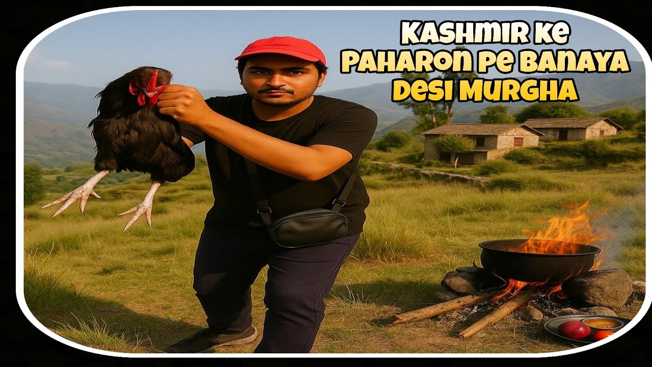 Azad Cook Desi Murgha Cooking on Wood Fire | Mountain Village Life in Azad ...