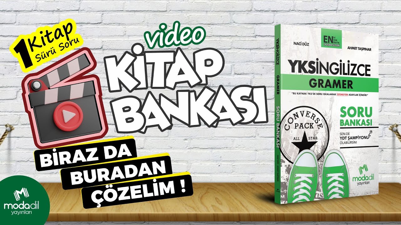 2024 YKS-DİL Video Kitap Bankası - Converse Pack - Yks İngilizce Gramer Soru Bankası