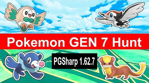 Pokemon Go Gen 7 Hunt With PGSharp 1.63.7