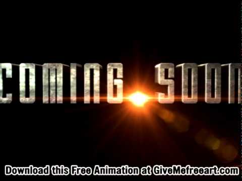 coming soon text animation youtube