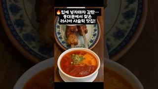이 맛… 러시아 여행 필요 없어요 동대문 샤슬릭 먹방!