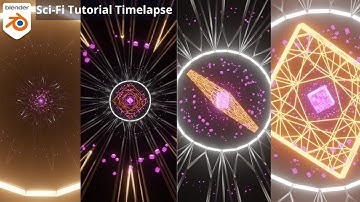 Blender Tutorial - Creating Abstract Sci-Fi Animation In Eevee Blender 2.9 | Blender Timelapse.