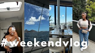 #weekendvlog : we're on a yacht, I got grills! lunching, weekend reset & a little haul