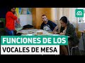 Plebiscito Chile 2020 | Las funciones de los vocales de mesa