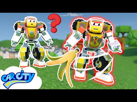 Robot Car's EVIL TWIN! | RoboFuse - Superhero Rescue | Trucks Videos for Children