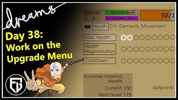 Creating a Fan-AVATAR Game! | Adding the Upgrade Menu (Part 2) | [Day 38] [Dreams PS4]