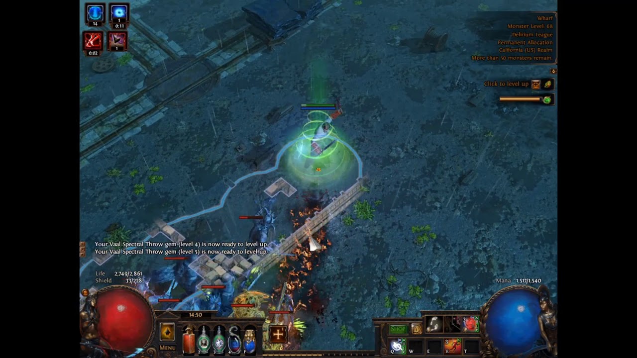 [Path of Exile] Spectral Throw with GMP GVP 420 Faster
