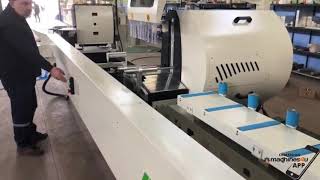 AS 434 Industrial Double Head Cutting Machine Ø 600 mm - Semi-automatic with 1 Axis Servo Control