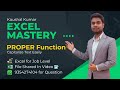 Master the Excel PROPER Function | Capitalize Text Easily