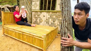 14-Year-Old Single Mother - How to Make Bamboo Bed, Handmade Furniture \& Bamboo House 2024