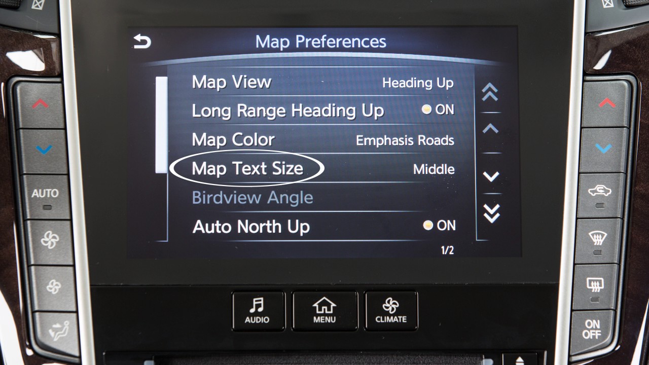 navigation bar height swift 2018 INFINITI Q50 HEV - Settings Key (if so equipped)