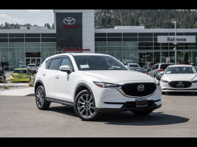 White 2021 Mazda CX-5 Signature Walkaround - Kelowna Toyota - YouTube