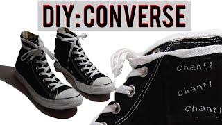 DIY Converse (Chuck Taylor Custom) - YouTube