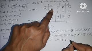 Epsilon NFA to DFA conversion - Problem 1