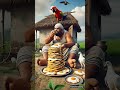 “Farmer Cooks Fresh Egg Omelette from His Own Hen 🐔🍳”#FarmLife #FreshEggs #VillageLife #OrganicFood