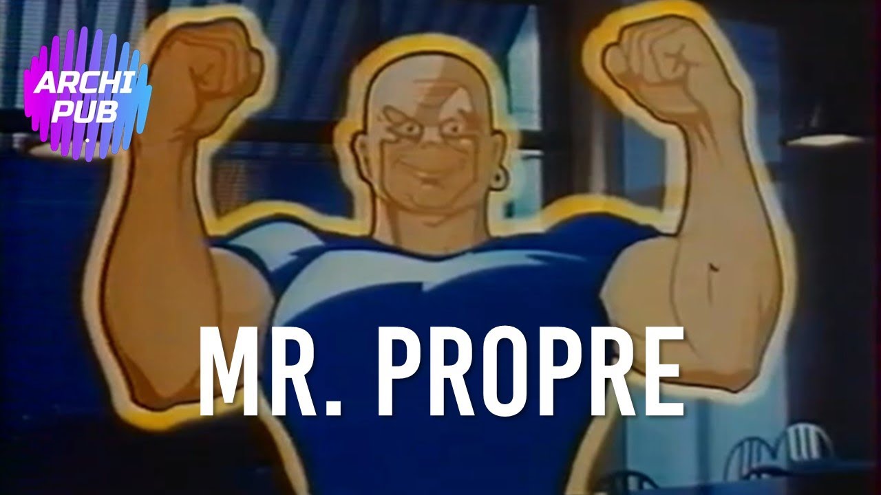 Publicité nettoyant ménager Mr. Propre - 1989 