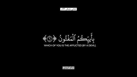 {ن والقلم وما يسطرون}😌 حالات واتس اب دينية|سالم الرويلي|تلاوة هادئة|سورة القلم💙