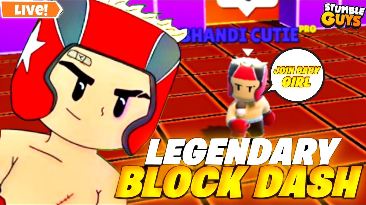 Live De Stumble Guys / Stumble Guys Ao Vivo Jogando Block Dash Legendary  Com Inscritos 