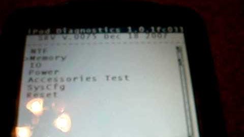 Secret Menu on IPod Classic