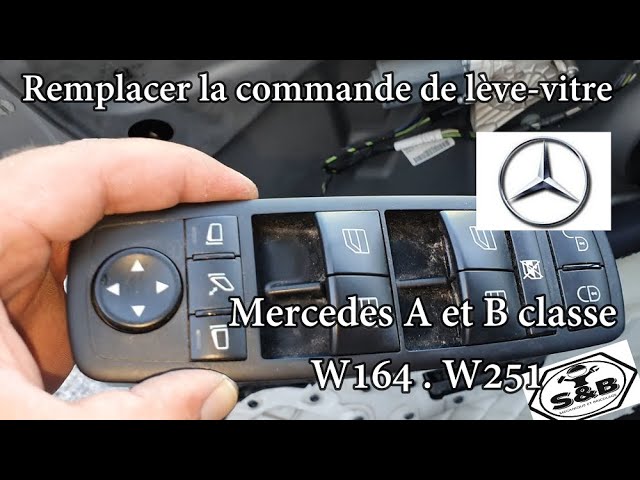 Changement commande de lève vitre Mercedes , W 251, OM 640 
