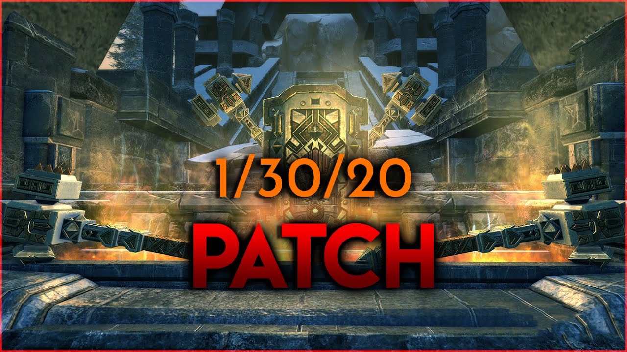 Neverwinter Patch Notes Overview - 1/30/20 PC Maintenance