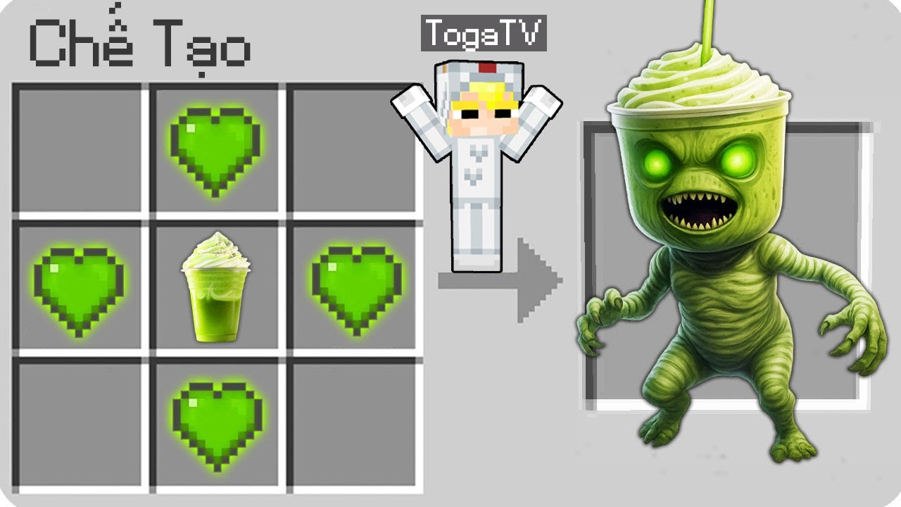 Cách Tô Gà Chế Tạo Quái Vật Matcha Latte Trong Minecraft! - YouTube