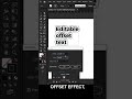 How To Create Offset Path Text In Illustrator Illustrator Illustratortutorial Graphicdesign