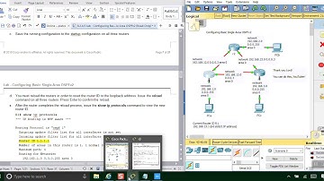 Lab Configuring Basic Single Area OSPFv2 10