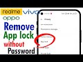 How to remove app lock without password  how to open  unlock system app lock if we forgot password