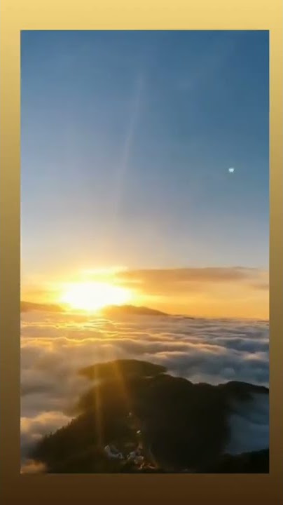 Samudra diatas awan dengan sunset & sunrisenya 🍃🌿🌄 #samudraawan #shorts #sunset #sunrise #viral #fyp