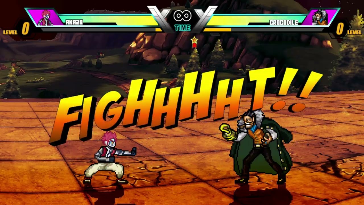 Jump Force MUGEN Akaza vs Corcodile