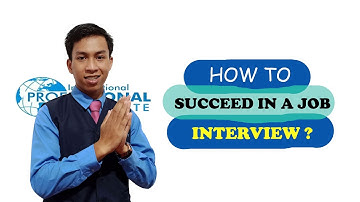 How to succeed in a job interview? ( Assignments of GEC ?