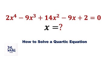 A quartic equation, how to solve it? A special way makes it easy | Olympiad Math Practice