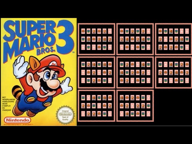 Super Mario Bros. 3 - The Memory Card Game (NES) N-Card 