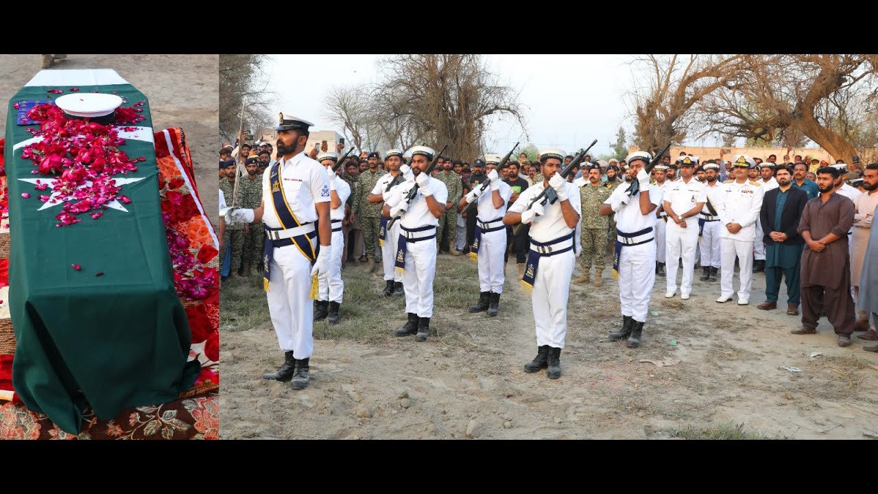 Muhammad Rehan MGT-I of Pakistan Navy laid to rest with military honour ...