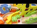 Satisfying Marble Run Race Wooden Hammer Balls &amp; Seesaw