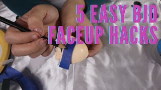 5 Easy BJD Faceup Hacks!