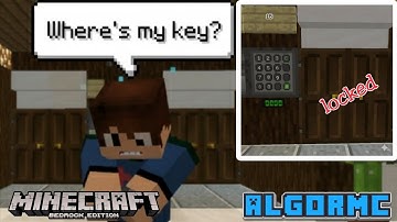 Customize locked door & your own key || command block || minecraft bedrock
