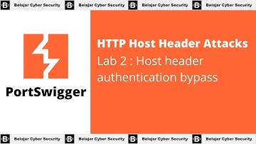 HTTP Host Header Attacks - Lab 2 : Host header authentication bypass
