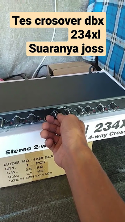 uji coba suara crosover dbx 234xl crosover murah kualitas joss.. #powerrakitan #elektronik