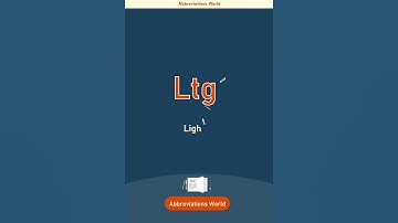 Ltg Abbreviation stands for, Ltg Abbreviation Full Form, What does Ltg mean #abbreviations #shorts