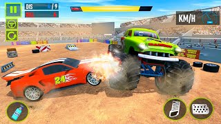 Muscle Cars VS Monster Truck Derby Demolition Crashing Race 3D Simulator - Android Gameplay. screenshot 4