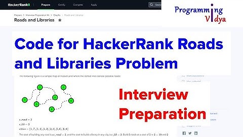 HackerRank Roads and Libraries - Code | FAANG Interview Preparation | Graphs | Explained in Hindi