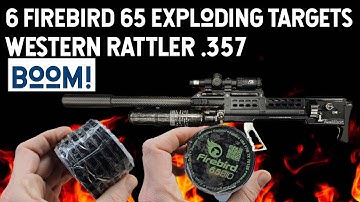 Firebird 65 X 6 (Exploding Targets) Western Rattler .357 50 yards Boom! 💥