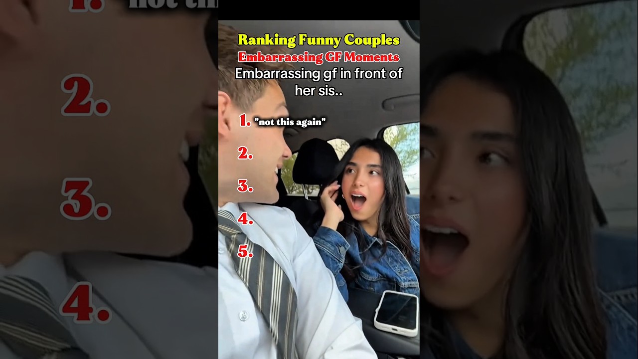 Ranking Funny Couples Embarrassing GF Moments #couple #ranking #funnyvideo