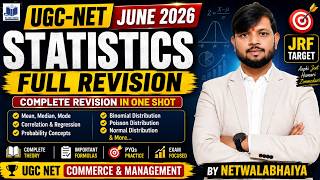 Statistics Full Revision Marathon | UGC NET Commerce &amp; Management 2026 | By NetWalaBhaiya