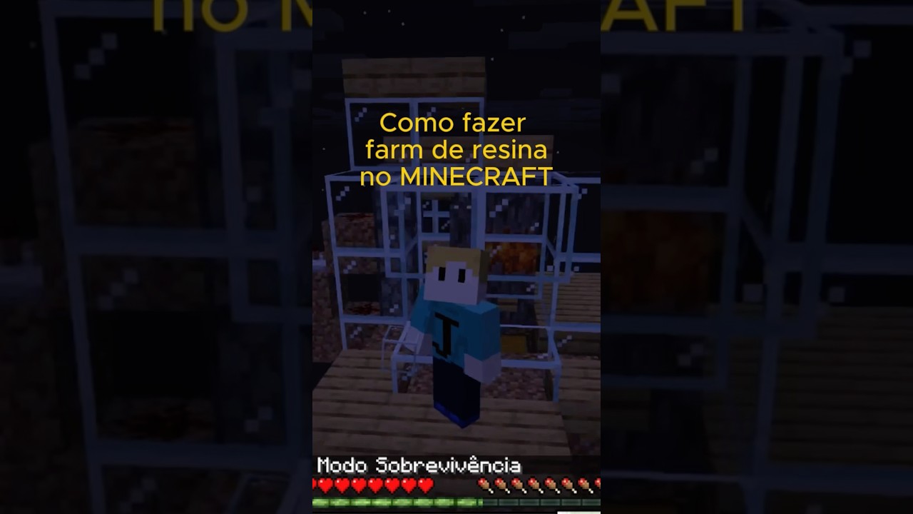 Farm de resina no Minecraft Simples e Fácil 