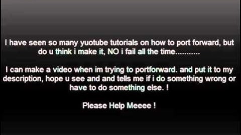 Minecraft Port-forwarding Help !