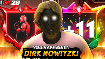 This Dirk Nowitzki Build is A POST DEMON on NBA 2K26..